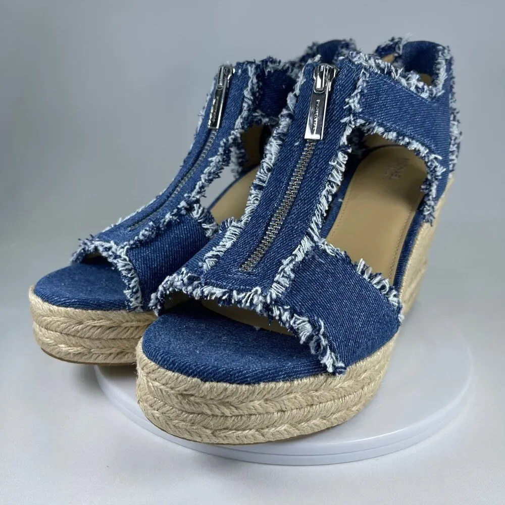 Michael Kors Women's Berkley Mid Wedge Sandals | 9.5 M | NEW - Picture 3 of 12